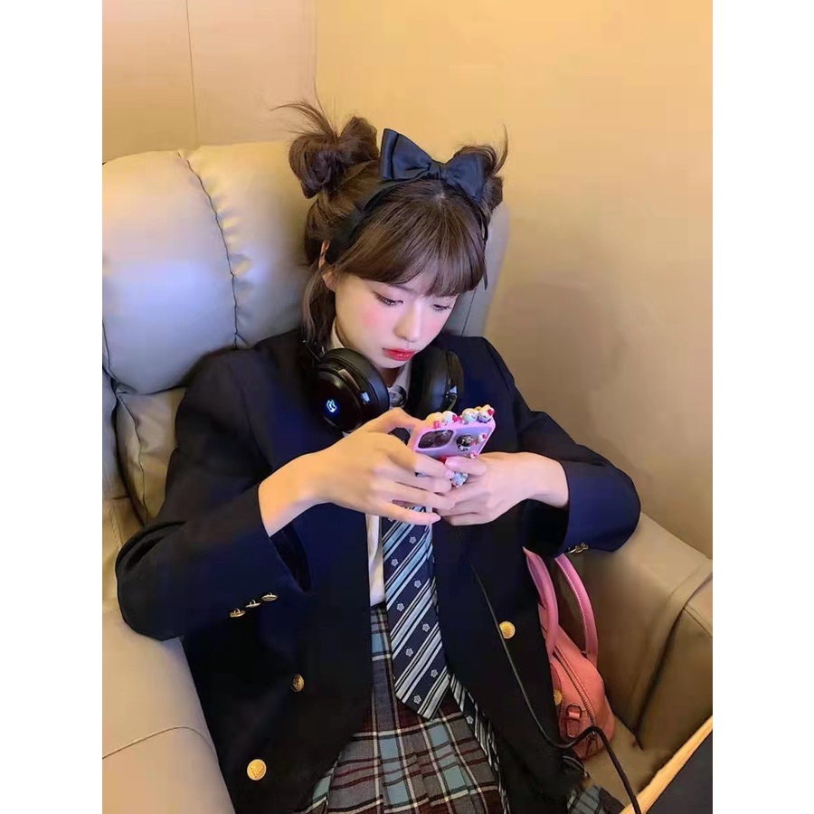 Kẹp Tóc Đuôi Ngựa Thấp Màu Đen Thời Trang Mùa Hè Cho Nữ