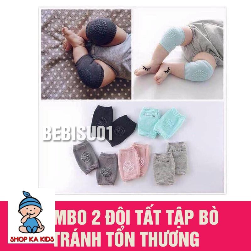 [ Bán sỉ/ lẻ ] Combo 3 đôi Tất  gối tập bò cho bé