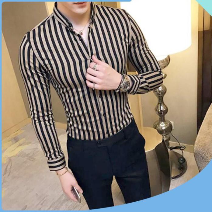 Áo sơ mi nam - Sơ mi nam kẻ đẹp - Chất lụa mềm mịn, thấm hút mồ hôi tốt, phom trẻ trung dễ phối đồ | BigBuy360 - bigbuy360.vn