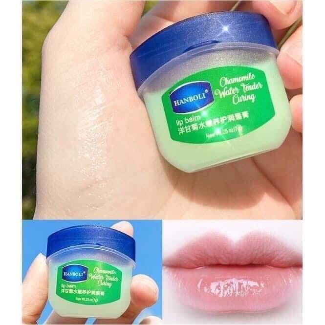 COMBO 4 HŨ DƯỠNG MÔI Hanboli CHÍNH HÃNG NỘI ĐỊA (Set đủ 4 mùi bạc hà, mật ong, hoa cúc, đào)