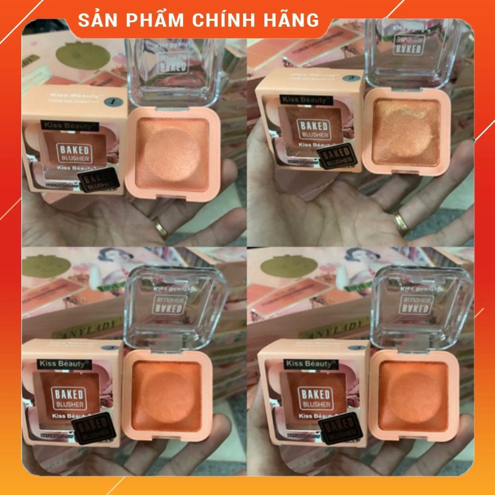 [ Giá tại kho ] Phấn má hồng vuông Baked Blusher kiss beauty Thái Lan Linh Kiện Thiện Phát - 308 Thống Nhất Là nhà phân 