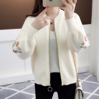 ÁO LEN KÉO KHOÁ NỮ THỜI TRANG