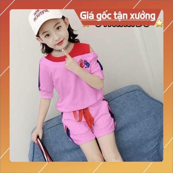 Quần áo trẻ em,đồ bộ em bé - Đồ bộ xuất Hàn cho bé gái 12-22kg chất cotton co giãn, mát