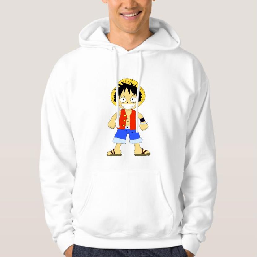 RẺ VÔ ĐỊCH- Áo nỉ hoodie thu đông hoạt hình one piece luffy form suông rộng unisex có mũ, chất nỉ bông - bán chạy nhất