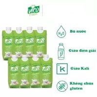 Combo 8 Hộp Nước Dừa Tươi ACP Vico Fresh 330ml - Vị Dừa Dứa