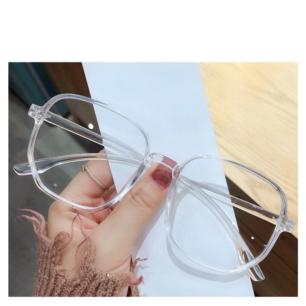 Kính giả cận 01 thời trang nam nữ unisex phong cách Hàn Quốc chống tia UV gọng nhựa cao cấp