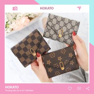 Ví nữ mini ngắn đẹp cầm tay thời trang cao cấp nhỏ gọn bỏ túi HOKATO STORE VD207