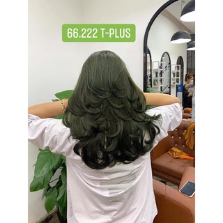 MÀU NHUỘM XANH RÊU T-PLUS HÀNG CHÍNH HÃNG 100ml ( Tặng Kèm Trợ nhuộm + Găng tay)