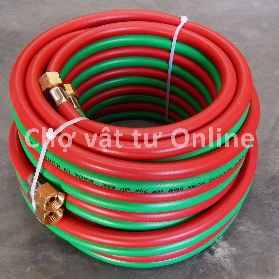 Dây đôi, dây dẫn khí oxy - gas, dây gió đá chính hãng MAXFLEX 8 x 14mm - Hàn Quốc dài 10M