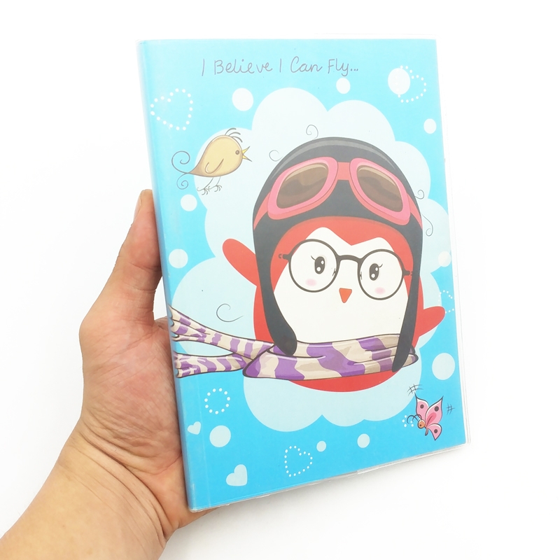 Sổ Tay Penguins (20.5x14.5cm) - Mẫu 1 - Màu Xanh