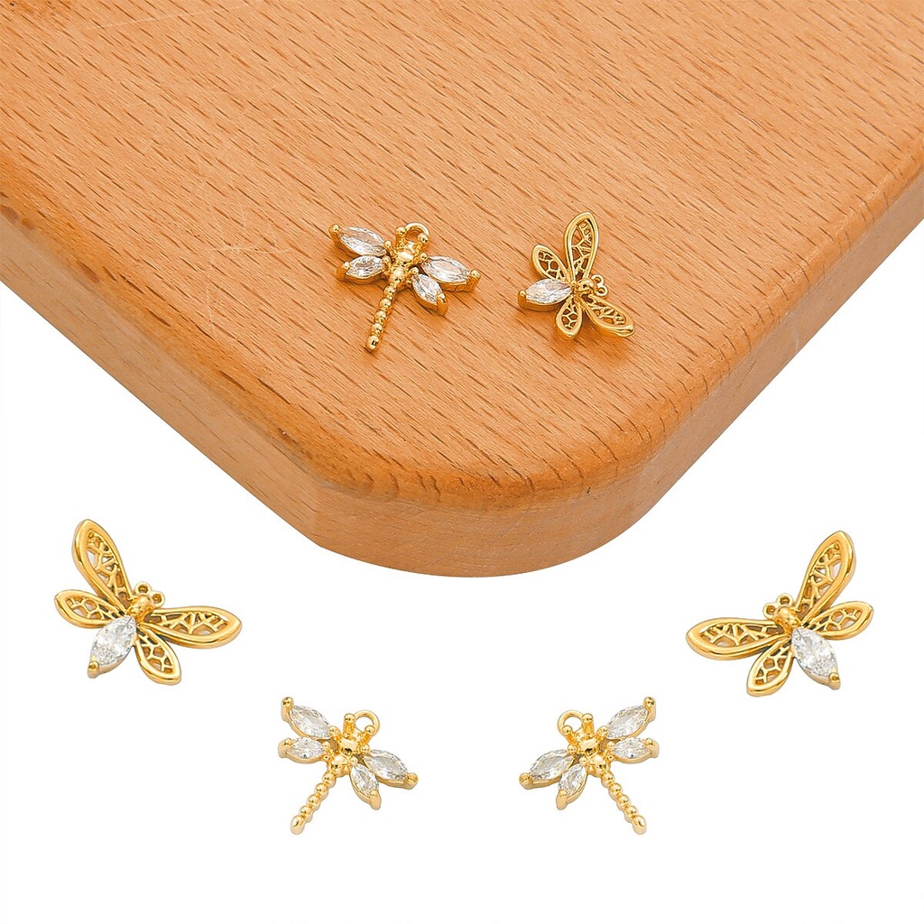 Mặt dây chuyền BEADIA bằng đồng đính đá zircon phong cách hàn quốc thời trang