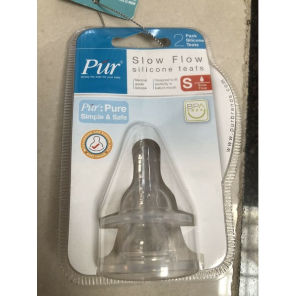 Vỉ 2 núm cho bình cổ thường Pur Feeding