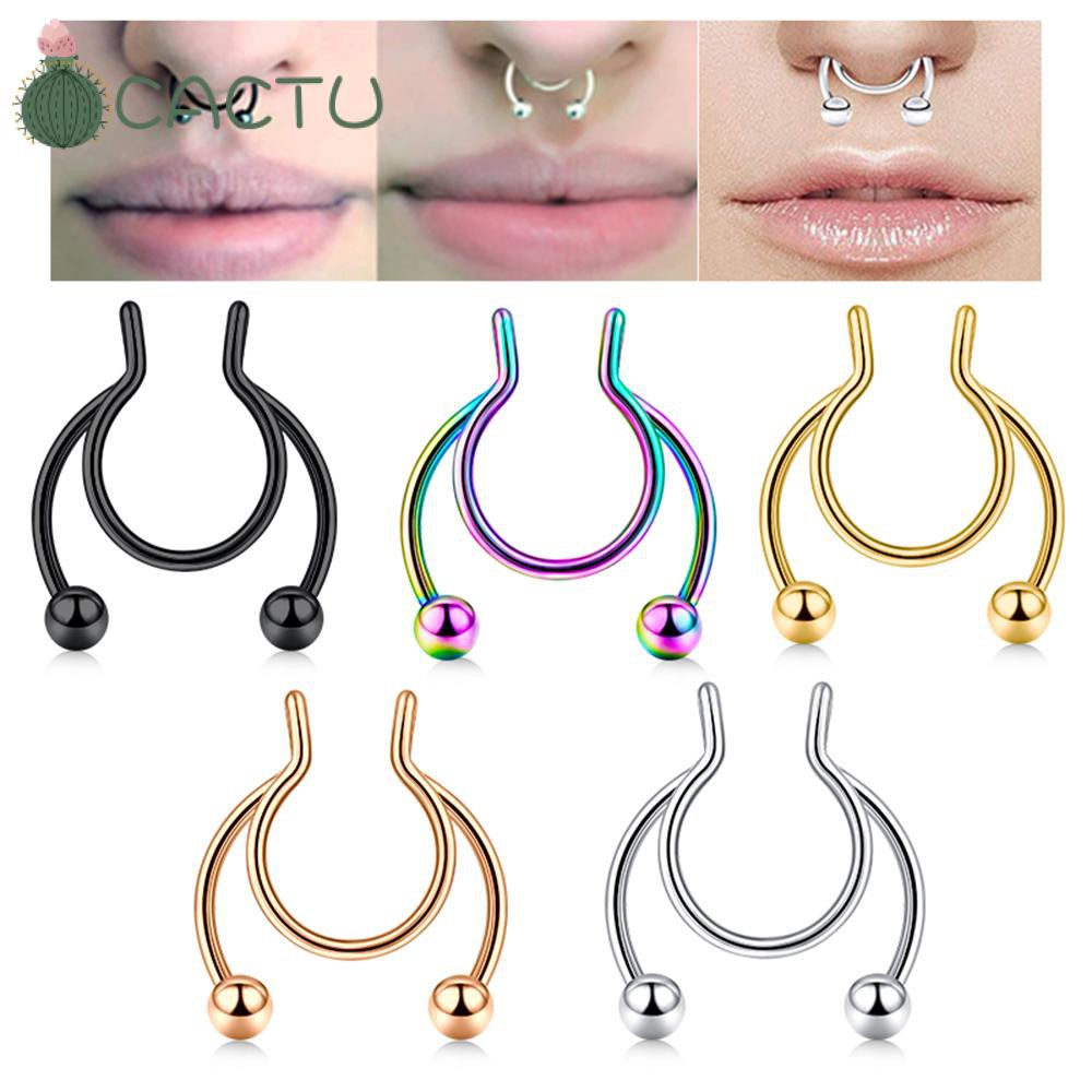  Khuyên mũi không cần xỏ lỗ nhiều màu sắc thời trang cho nữ