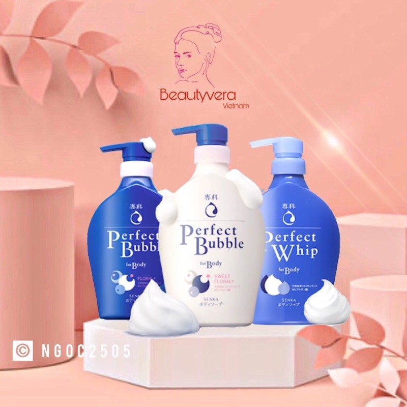 Sữa tắm dưỡng ẩm Senka Perfect Bubble for Body 500ml