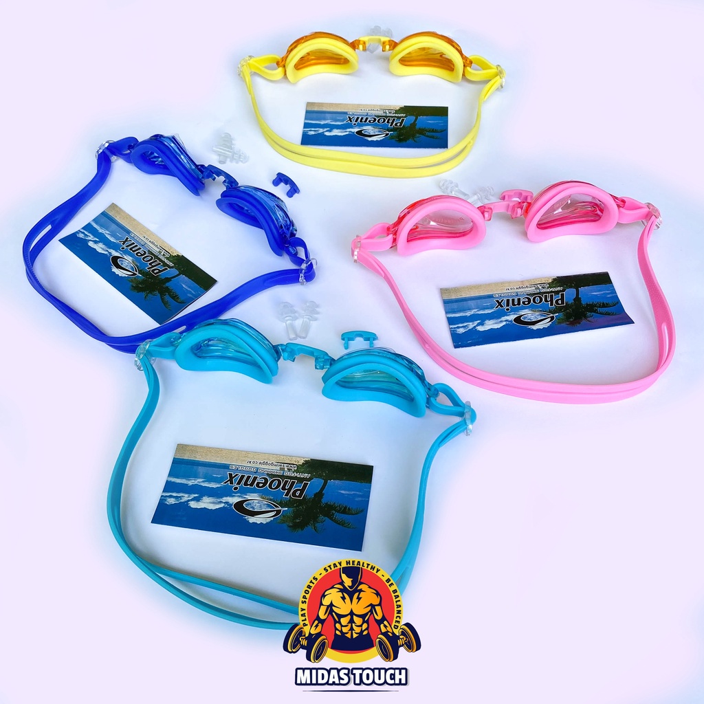 KÍNH BƠI TRẺ EM PHOENIXX 506 TRUNG QUỐC GIÁ RẺ - CHO BÉ DƯỚI 12 TUỔI TRÊN 15KG - KÈM HỘP VÀ 2 CẦU KÍNH THAY THẾ