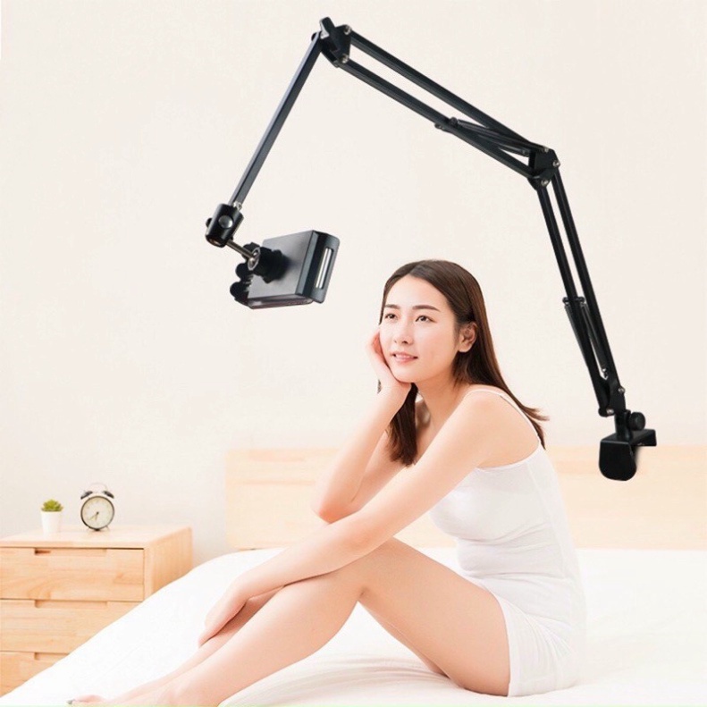 Giá Đỡ Điện Thoại, Ip Xem Phim Kẹp Đầu Giường, Bàn Phù Hợp Cho Điện Thoại 4.8 inch -> 10.5 inch- Loại 1 -DC4764