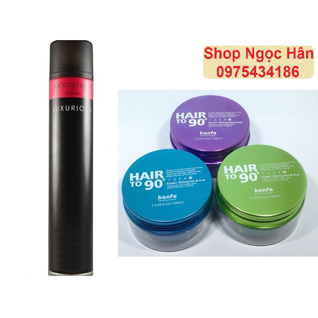 Combo Sáp Kanfa và Gôm Luxurious