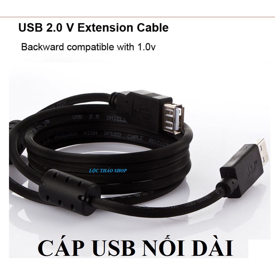 Cáp USB Nối dài 5M JSJ chống nhiễu tốt