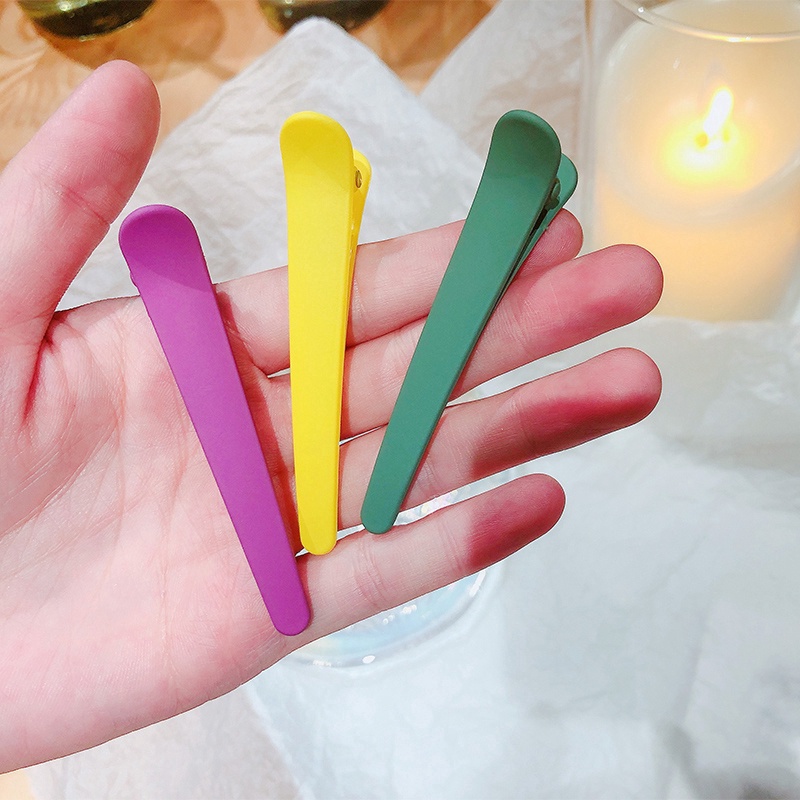 Kẹp tóc hỗ trợ rửa mặt Mỏ Vịt Bằng Acrylic Màu Sắc Ngọt Ngào Thời Trang Cho Nữ