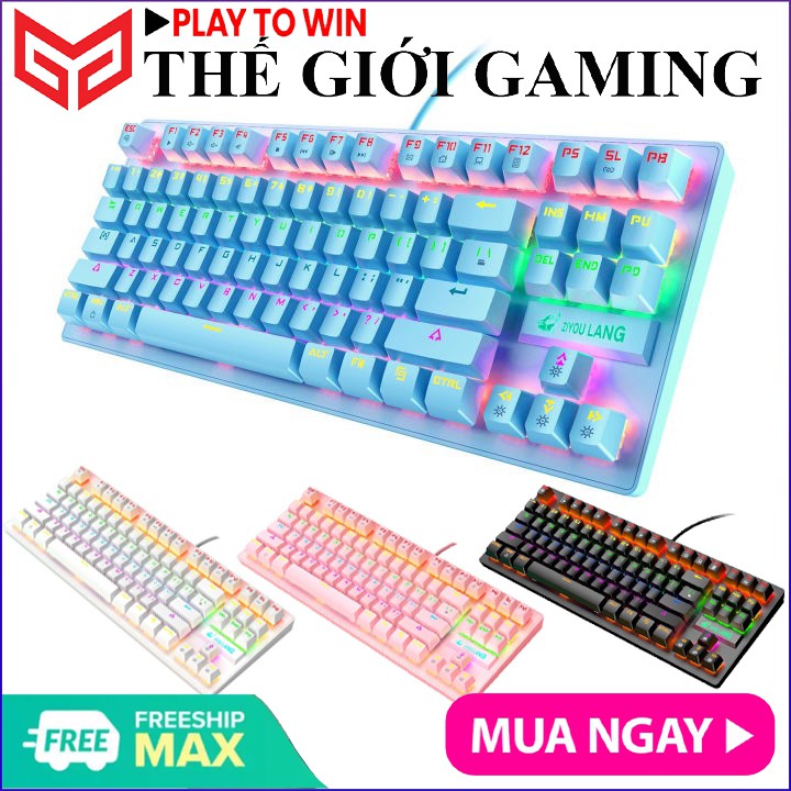 Bàn Phím Cơ Máy Tính Crack K2 PRO Led RGB 10 Chế Độ Khác Nhau, Chơi Game Dùng Văn Phòng Cực Đã