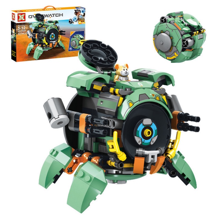 Đồ Chơi Lắp Ráp Xếp Hình Mô Hình Overwatch Wrecking Ball 12in1 Model 88023 Với 227 Mảnh Ghép