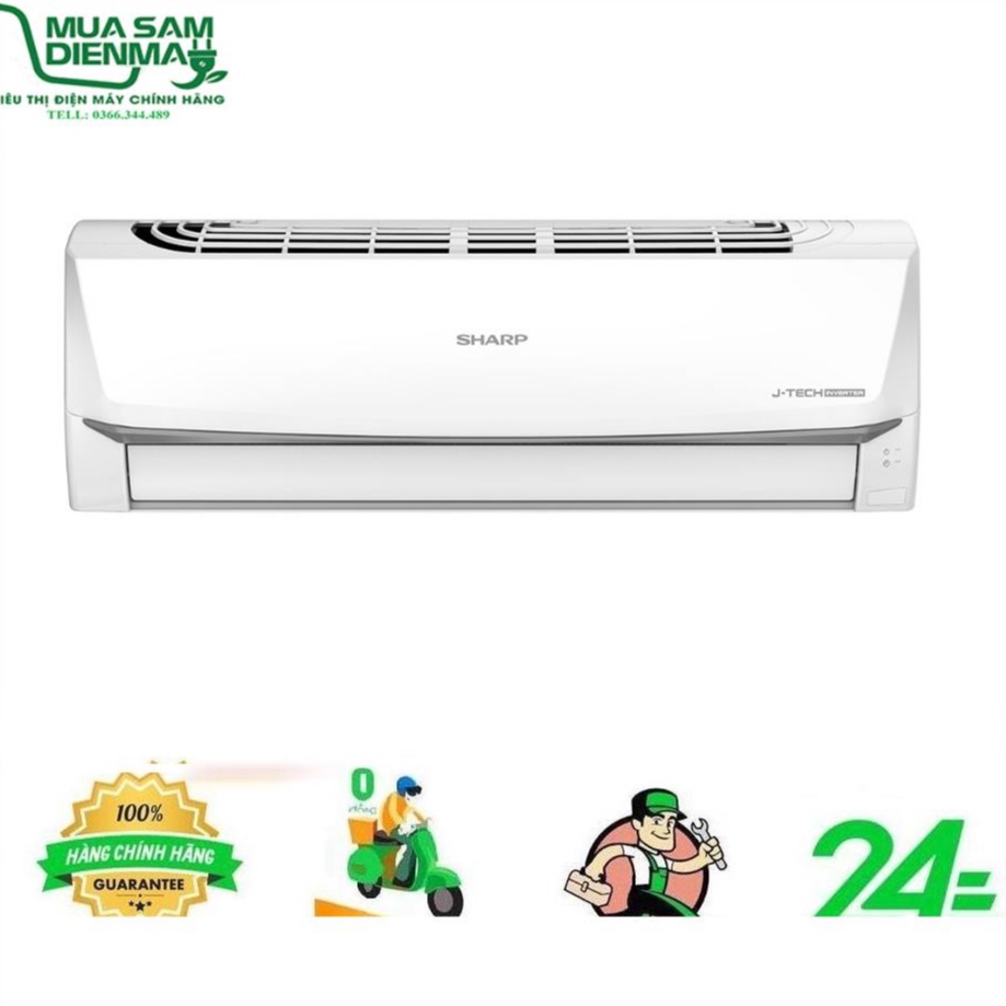 MIỄN PHÍ CÔNG LẮP ĐẶT--Máy lạnh Sharp Inverter 1.5 HP AH-X13ZW--Chỉ giao tại HN--