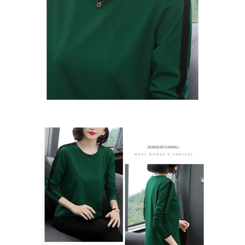 Áo thun tay dài dáng rộng thiết kế trẻ trung hợp thời trang dành cho nữ