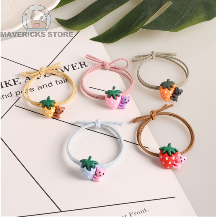 Băng Đô Co Giãn Nhiều Màu Sắc Họa Tiết Hoạt Hình Dễ Thương Phong Cách Hàn Quốc