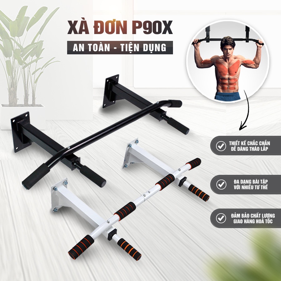 Xà đơn treo tường đa năng Wall Pull Up Bar P90X