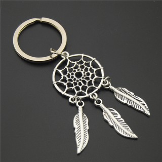 1 Móc Khóa Hình dreamcatcher / Bông Hoa / Lông Vũ handmade Độc Đáo Thời Trang diy e885 / e861