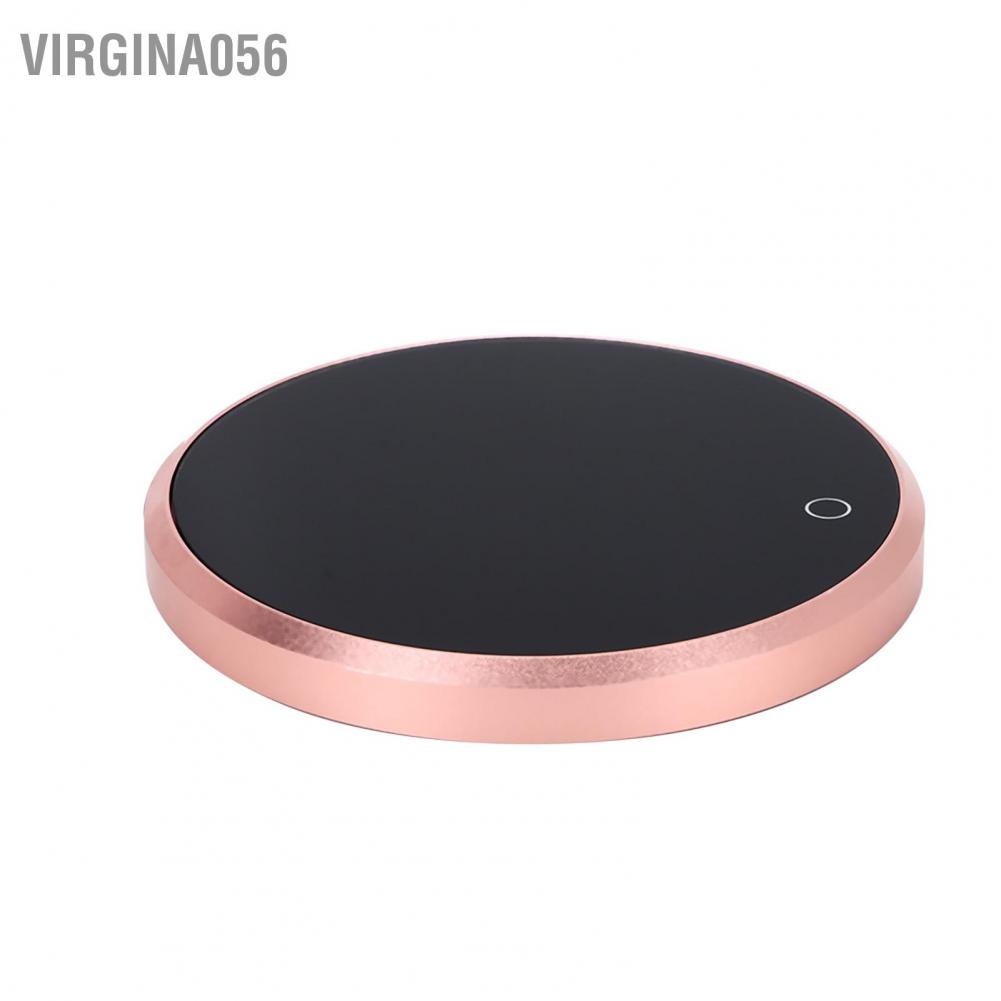 Hàng Hot Máy điều nhiệt cảm ứng không thấm nước Hệ thống sưởi ấm Coaster Pad điện Cà phê Mug Warmer Gold Hàng giao ngayVirgina056