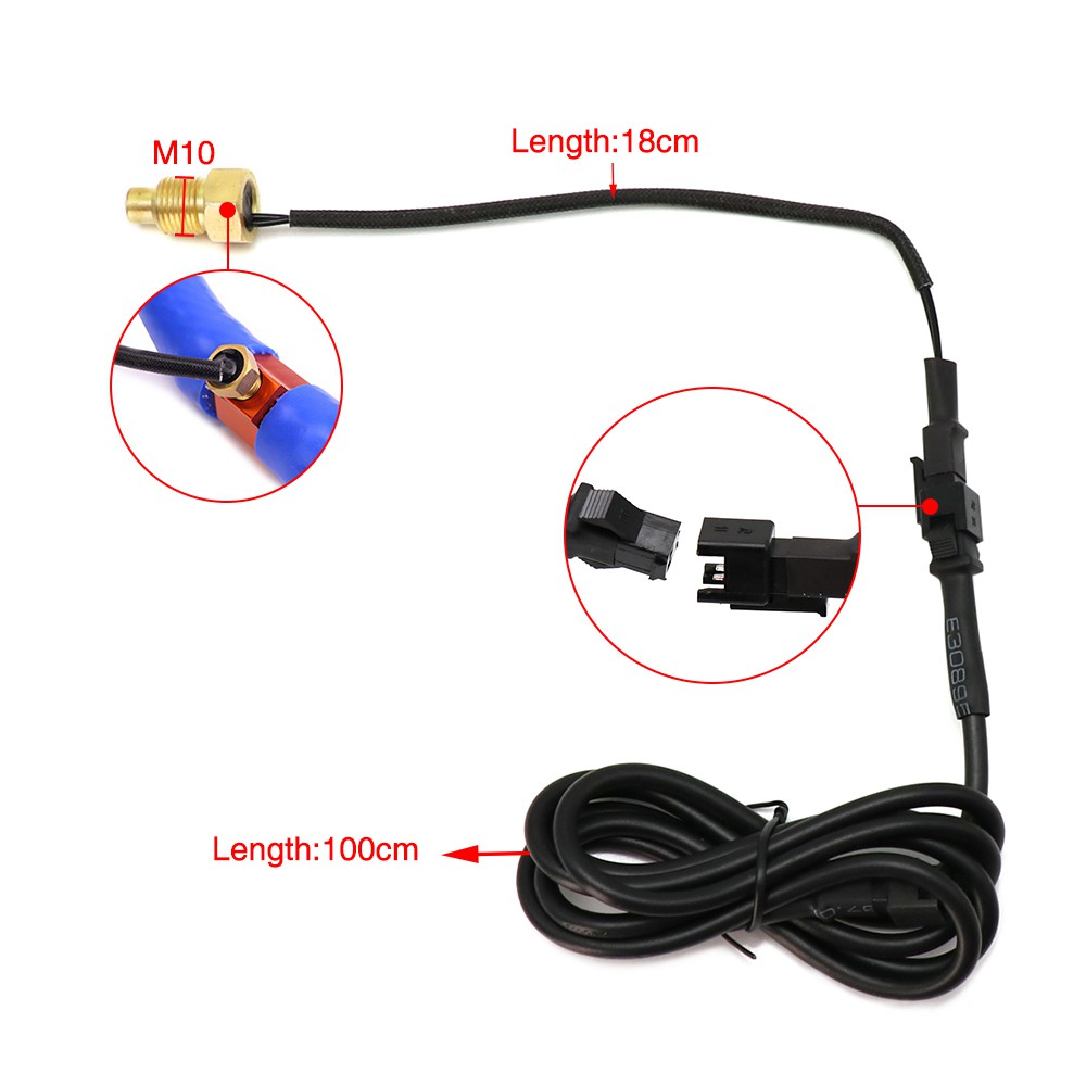 Đồng hồ đo nhiệt độ nước phù hợp cho xe Mô Tô Kso Xmax 300 250 125