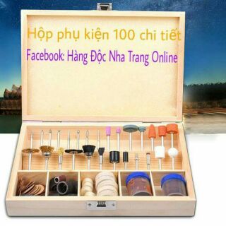 Hộp pk gỗ 100 chi tiết