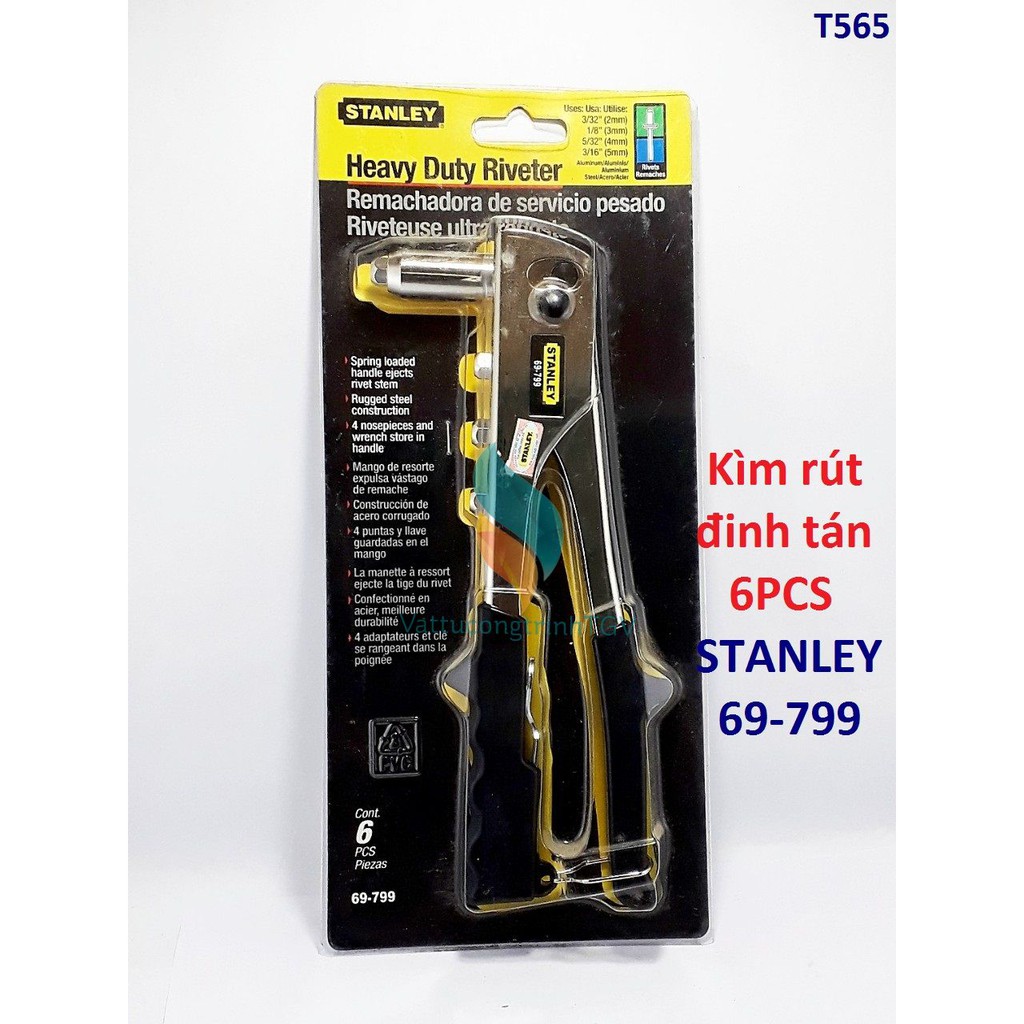 Kìm rút đinh tán 6PCS STANLEY 69-799