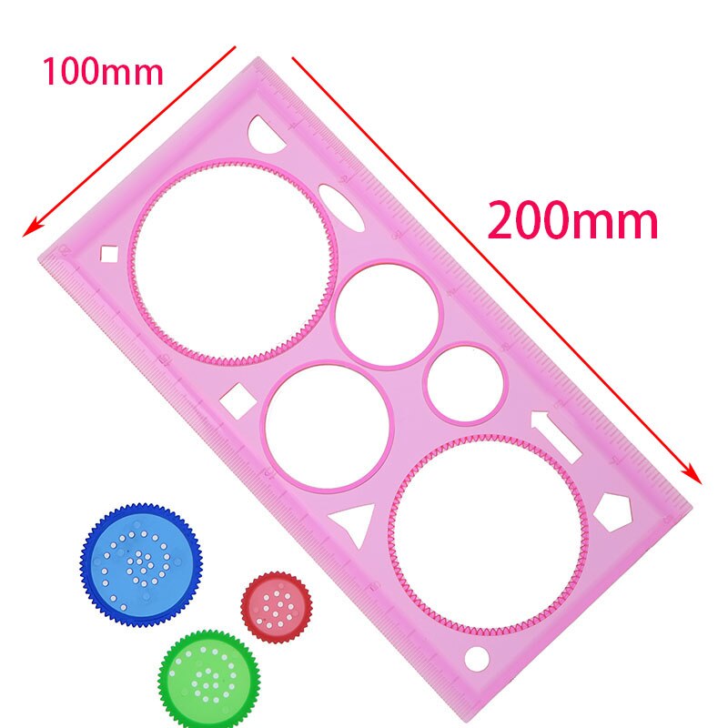 Thước vẽ hình đa năng thiết kế tiện lợi cho bé
