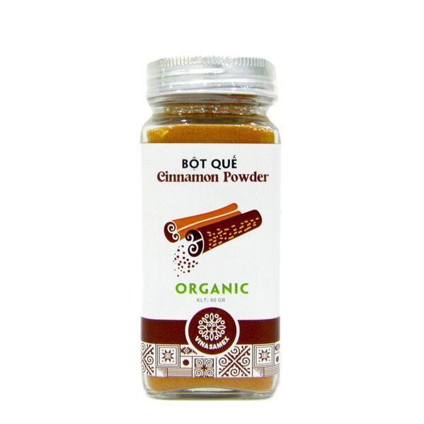 Bột quế hữu cơ Vinasamex 40g - Vinasamex Organic Cinnamon Powder 40g