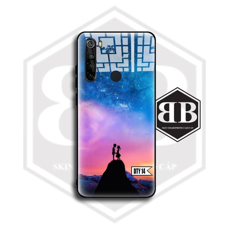 Ốp lưng kính cường lực Xiaomi Redmi Note 8 in hình theo yêu cầu