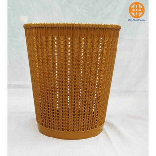sọt rác nhựa giả mây