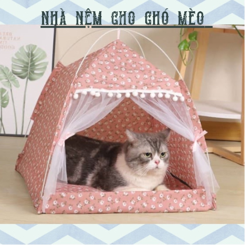 [Mã 253FMCGSALE giảm 8% tối đa 100K đơn 500K] (HÀNG ĐẸP)Ổ NỆM,NHÀ NỆM CÓ NƠ TRẦN LÔNG CỪU CHO CHÓ MÈO!!