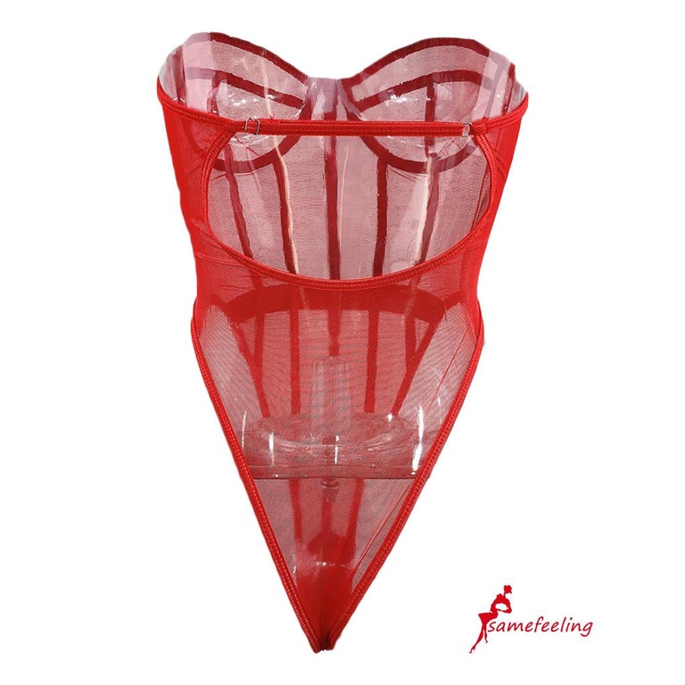 SF Women Summer Sexy Bodycon Jumpsuit Bodysuit Black Mesh Transparent Bodysuit | BigBuy360 - bigbuy360.vn