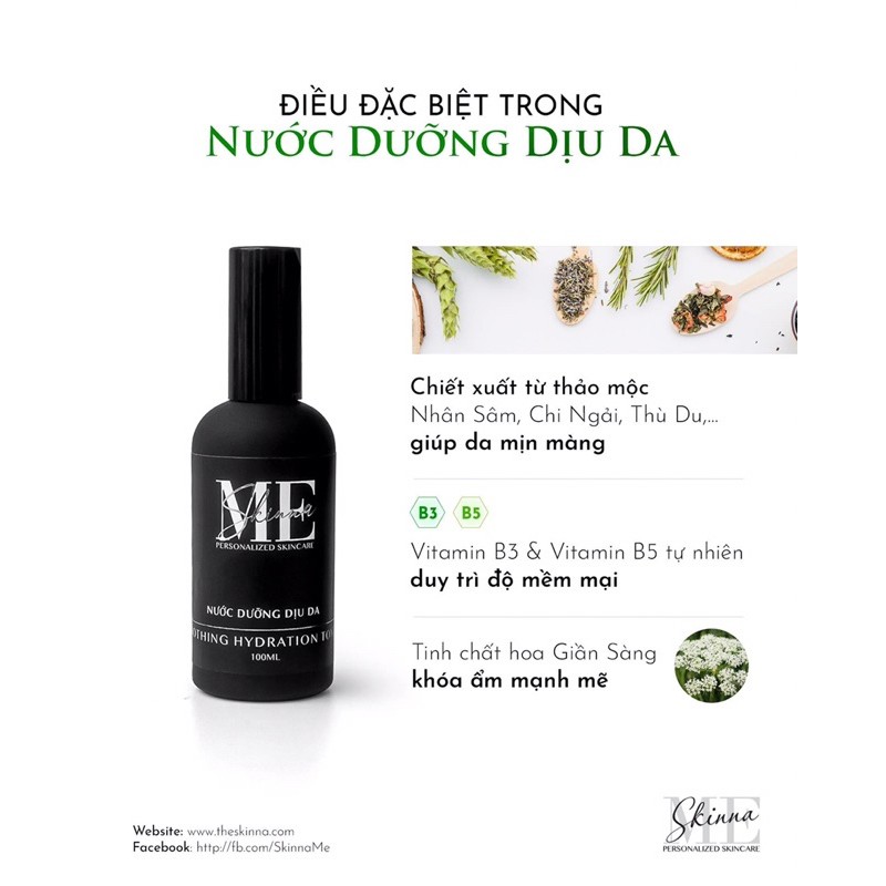 SKINNA ORGANIC - Nước Dưỡng Dịu Da