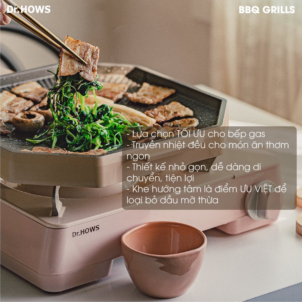 Chảo nướng chống dính Dr.HOWS BBQ Pallete