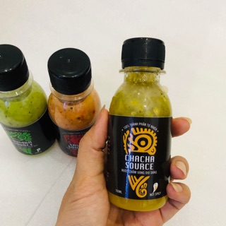 Chai 100ml Queen Food Nước Chấm Chacha Sauce vàng không cay