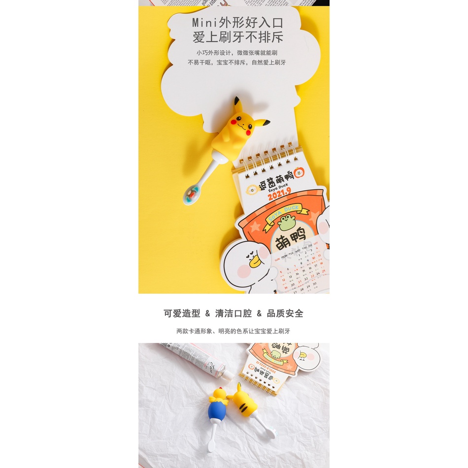 Bàn Chải Đánh Răng Silicon Lông Siêu Mềm Không Làm Đau Cho Bé 1-7 Tuổi