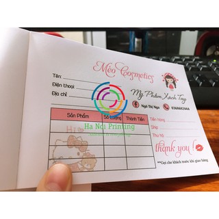 Combo 10 quyển Phiếu giao hàng thiết kế theo yêu cầu