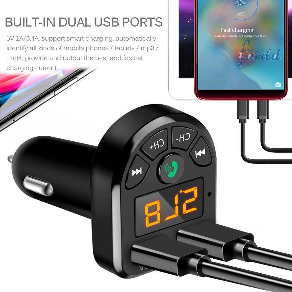 Máy Nghe Nhạc Mp3 Bluetooth 5.0 Không Dây Cổng Usb 3.1a + 1a | BigBuy360 - bigbuy360.vn