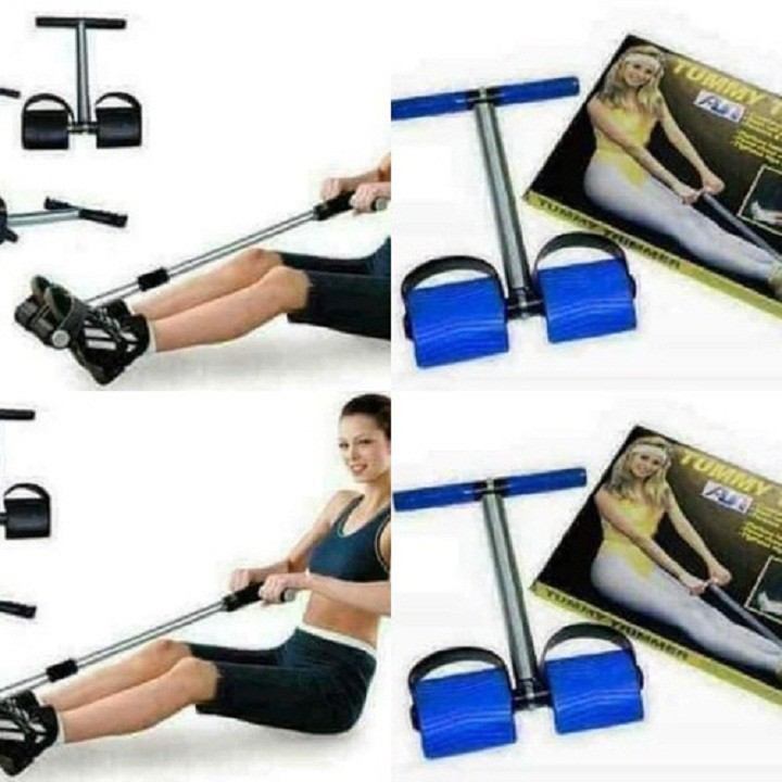 Dây kéo tập gym, Dây tập thể dục, tập cơ bụng thông minh điều chỉnh lực kéo Tummy Trimmer