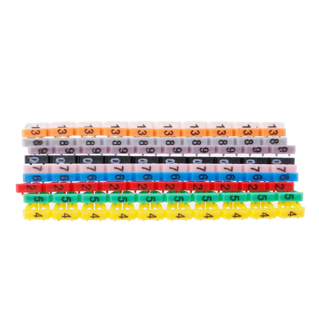Set 100 thẻ đánh dấu dây cáp RJ45 RJ11 RJ12 nhiều màu sắc chất lượng cao