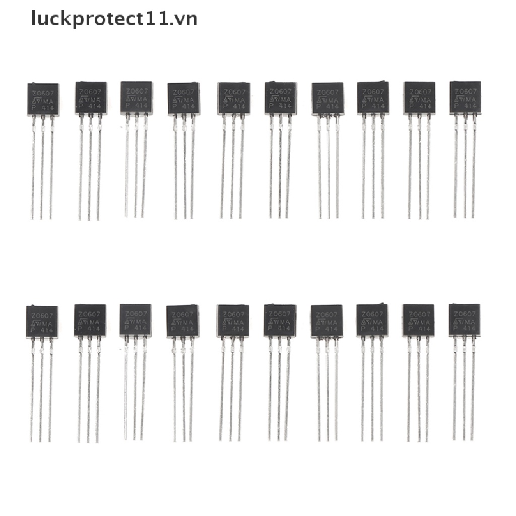 * 3c &amp; NEW * 20pcs Z0607 Z0607MA TO-92 Triac 0.8A 600V Thyristor 0.8 Amp 600 Volt.