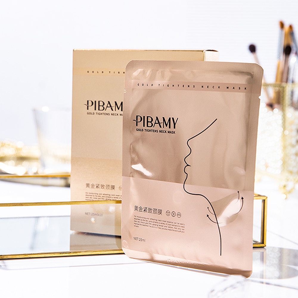 Set 10 Mặt Nạ Cổ Dưỡng Ẩm Thu Nhỏ Lỗ Chân Lông Làm Mờ Nếp Nhăn Nuôi Dưỡng Da